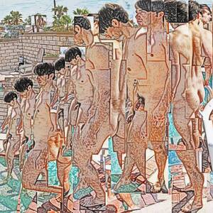 baja nudist pool - Nude Descending the Pool Stairs - Limited Edition of 25 Photography by  Terry Hastings | Saatchi Art