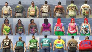 Gta 5 Porn Fat People - Fat Peds T-Shirt Pack - GTA5-Mods.com