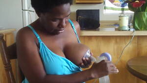 big black juggs milk - Pumping milk from a big black boob | xHamster