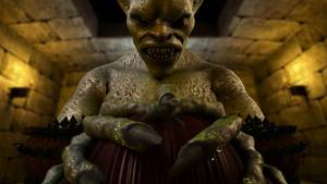 Demon Hentai Porn Girl Friend - Nasty 3D Monster with big cock deeply BDSM fucks young girl in mouth