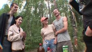 camping orgies - Two beautiful sluts in a camping orgy
