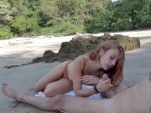 natural beach blowjobs - Spanish teen with big natural tits makes a public blowjob in Panama beach |  free xxx mobile videos - 16honeys.com