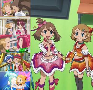 Hikari May Pokemon Lesbian Porn - Why do people think that Serena is actually bi? : r/pokemonanime