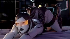 Edi Mass Effect Animated Porn - EDI Pleasuring Herself - Mass Effect - Rule 34 - SFM Compile