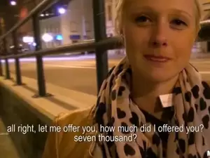 adorable blonde cutie tonya - Adorable blonde cutie Tonya shows her fresh jugs for money sex video