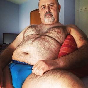 fat hairy bulge - Hot Grandpas, Daddies And Bears With Big Bellies!