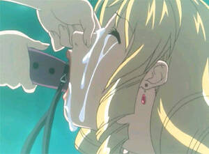 hentai bdsm facial - Bondanime.com - Gagging hentai babe dildoed wet pussy and facial cumshot