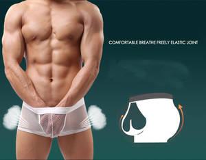 Gay Briefs - Gay porn briefs hollow out boxer briefs gay black mens underwear breathable  body shaping erotic transparent mens sexy underwear-in Men's Costumes from  ...