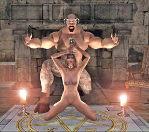 Having Sex With Evil - Hotties forced into having sex with monsters | Elf raped by demons