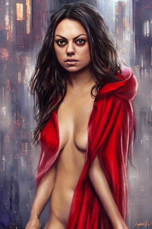 Mila Kunis Porn Toon Art - Stable Diffusion prompt: mila kunis, image of a Red - PromptHero
