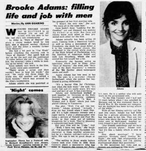 Brooke Lee Adams Forced Sex - The Deuce Notebook: An Interview with Brooke Adams on Notebook | MUBI