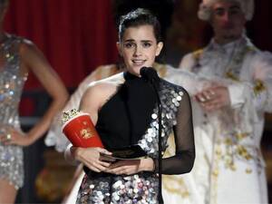Emma Watson Punish Porn - Emma Watson Accepts First MTV Gender-Neutral Acting Award From Asia Kate  Dillon