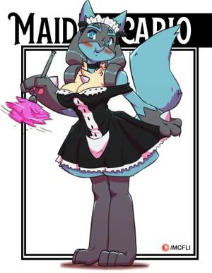 furry maid porn cartoon - Lucario Maid - HentaiEra
