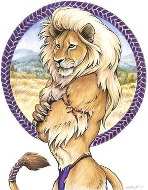 lion - American Lion by Diana Cervantes