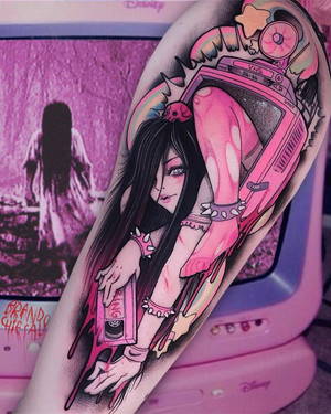 Japanese Anime Gore Sex - ... tattoo artist with a flair for mixing Japanese anime and \