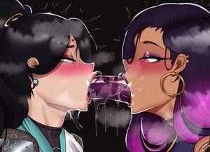 lesbian dildo kissing - Reyna Rule Xxx, Sage Rule Xxx - Yuri, Qiya, Dildo In Mouth, Lesbian Kiss -  Valorant Porn Gallery