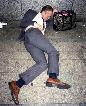 Japanese Passed Out Porn - PaweÅ‚ Jaszczuk is a Polish photographer. One of his works is called Legless  Japanese Businessmen. In Japan, drinking with clients or co-workers is a  mark of company loyalty and considered â€œpart of