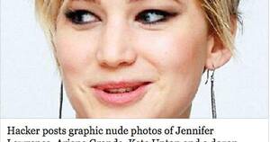 Jennifer Lawrence Cumshot Porn - A Hacker known as \