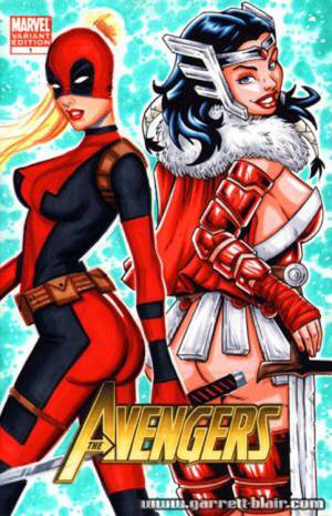 cartoon sif nude - Lady Deadpool and Lady Sif and I took on six tag team sketch cover  commissions for Emerald City ComiCon ECCC Tag Team Sketch Cover Comm