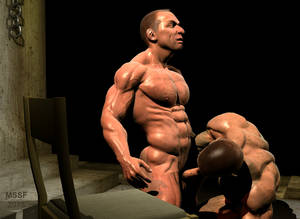 Muscle Art Porn - CHAINS AND CHAIR