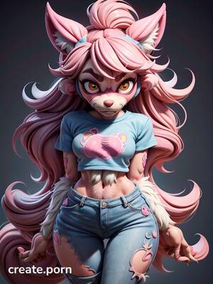 Muscle Art Porn - beautiful buff muscle, thick line art, puffy bulging clift of venus AI Porn