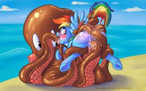 Hoof Rainbow Dash And Fluttershy Porn Porn - ... multiple penetration, nudity, octopus, pegasus, pony, rainbow dash,  sex, suspended, tentacle blowjob, tentacle porn, tentacles, triple  penetration, ...