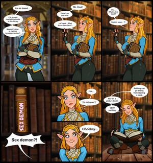 Hot Librarian Cartoon Porn - Zelda in a library [Olena Minko] - Porn Cartoon Comics