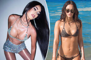 Megan Fox Boobs Porn - Megan Fox sparks rumors she got her breast implants redone