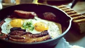 morning breakfast - Sunday mornings - sleeping in, breakfast for lunch, the Sunday paper, patio  door open with a cool soft breeze blowing in, tunes playing in the  background.