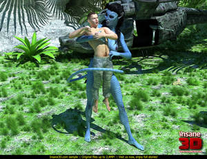 3d Avatar Navi Porn - Busty 3d striped female creature with a long tail captured a dude for  sexual experiments - CartoonTube.XXX