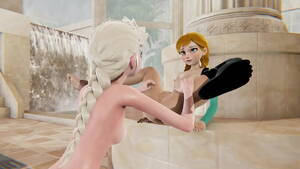 frozen hot lesbian sex - Frozen lesbian - Elsa x Anna - 3D Porn - XVIDEOS.COM
