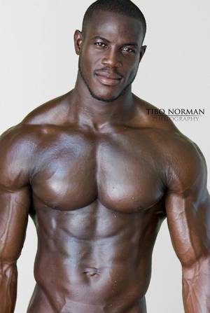 black muscle guy - Dennis Mulbah by Tibo Norman