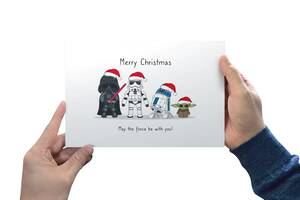 christmas star wars nude - Star Wars Personalised Christmas Card Star Wars Christmas - Etsy