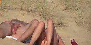 french couple beach - Hidden vid of French couple on the beach part 4