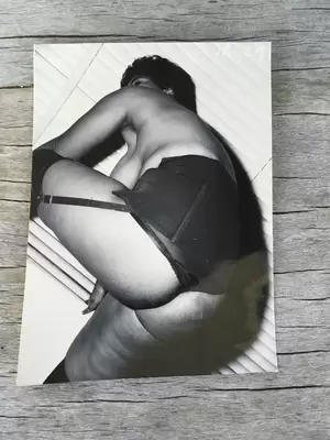ebony pin up girls nude - 1950's Vintage nude woman pinup 2 Black girl American Art Model Original  Photo | eBay
