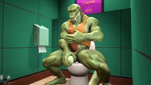 handjob toon - Toon Porn: Lizard Handjob and relax in Toilet - ThisVid.com