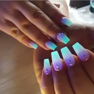 Black Porn Stars With Nail Polish - Glow in the dark acrylic nails