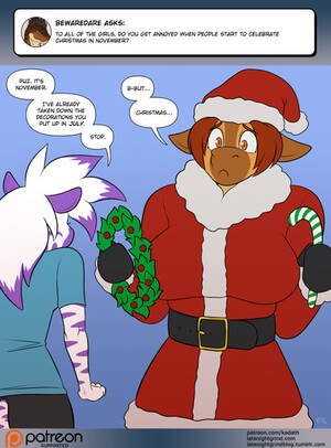 Diamond The Zebra Furry Porn - 51595 - safe, artist:kadath, oc, oc:diamond (kadath), oc:puzzle, equine,  giraffe, mammal, zebra, anthro, ask blog, belt, blue background, brown  hair, candy cane, christmas, clothes, costume, dialogue, digital art, ears,  fur, hair, hat,