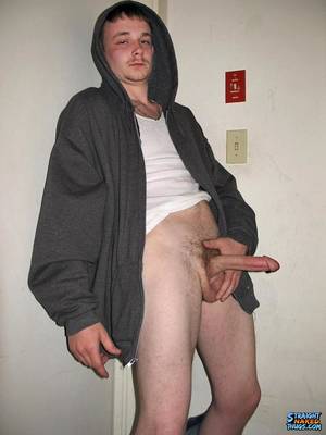 naked white big dicks - Straight Naked Redneck Smoking and Jerking His Big Cock