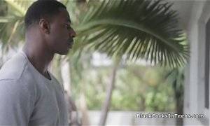 curvy blonde teens riding - Curvy blonde teen riding a big black cock