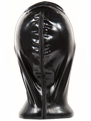 latex gimp bondage anal - Latex Rubber Hood with Nose Holes â€“ Skin Two UK