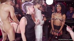 ebony gangbang party - Ebony and blonde fucked at orgy party - XVIDEOS.COM