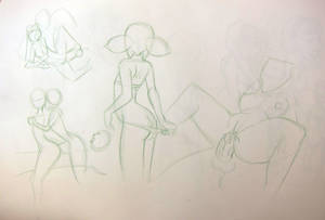 drawing porn cartoon - Some cartoon porn studies... First attempt at STYLIZED figure drawing. I  redraw the poses at home to figure out what went wrong.