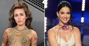 Katy Perry Miley Cyrus Porn Fakes - American Idol' Bosses Feuding Over Miley Cyrus as Katy Perry's Replacement