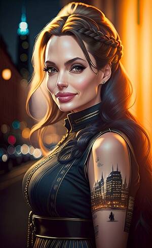 Anime Angelina Jolie Porn - Angelina Jolie (for water) by UteBigSmile