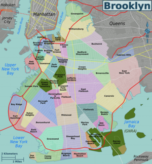 Brooklyn Island Porn - The many neighborhoods of Brooklyn. Home to 2.6 million people. [2000x2162]  : r/MapPorn
