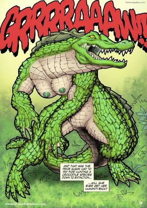 Alligator Porn - 100 Ways To Become A Monster 13 - Karma Of The Alligator Porn Comic - 025
