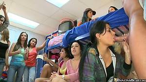 front of her female friend - College girl is sucking a cock in front of her friends until the guy cums  filling