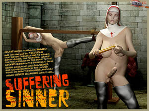 3d Shemale Lesbian Sex - A pair of 3d shemale nuns loving bdsm - BDSM Art Collection - Pic 1