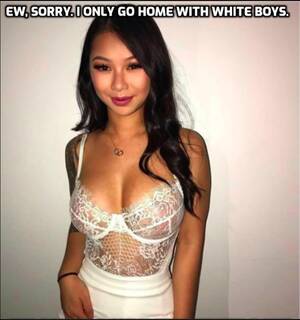 asian chick white dick captions - Asian cuckold gets denied by white dick loving Asian cuckoldress - Freakden